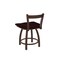 Holland Bar Stool Co 18" Low Back Swivel Vanity Stool, Bronze Finish, Dark Cherry Oak Seat 82118BZDCOak - alternate 4